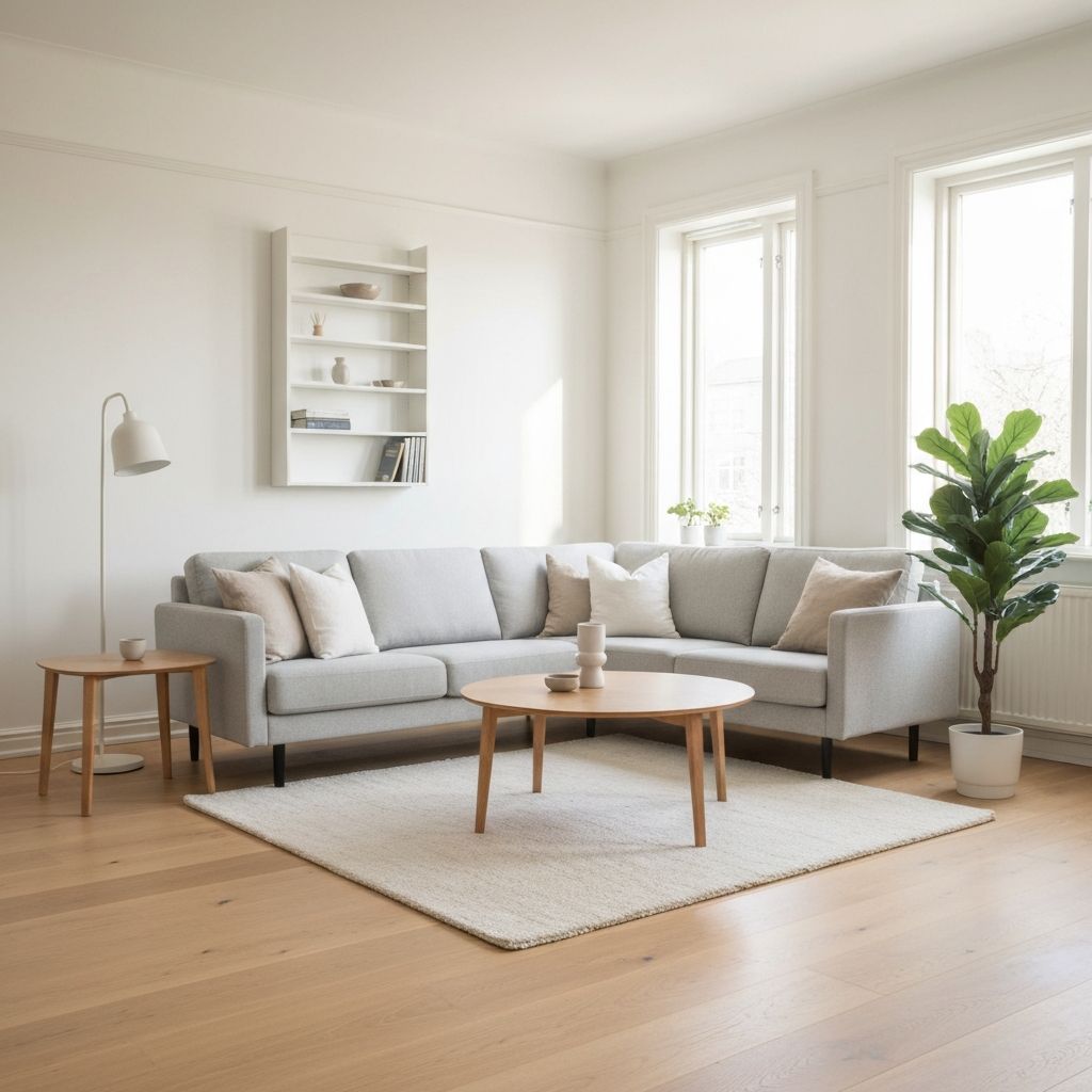 Scandinavian Living Room with IKEA furniture
